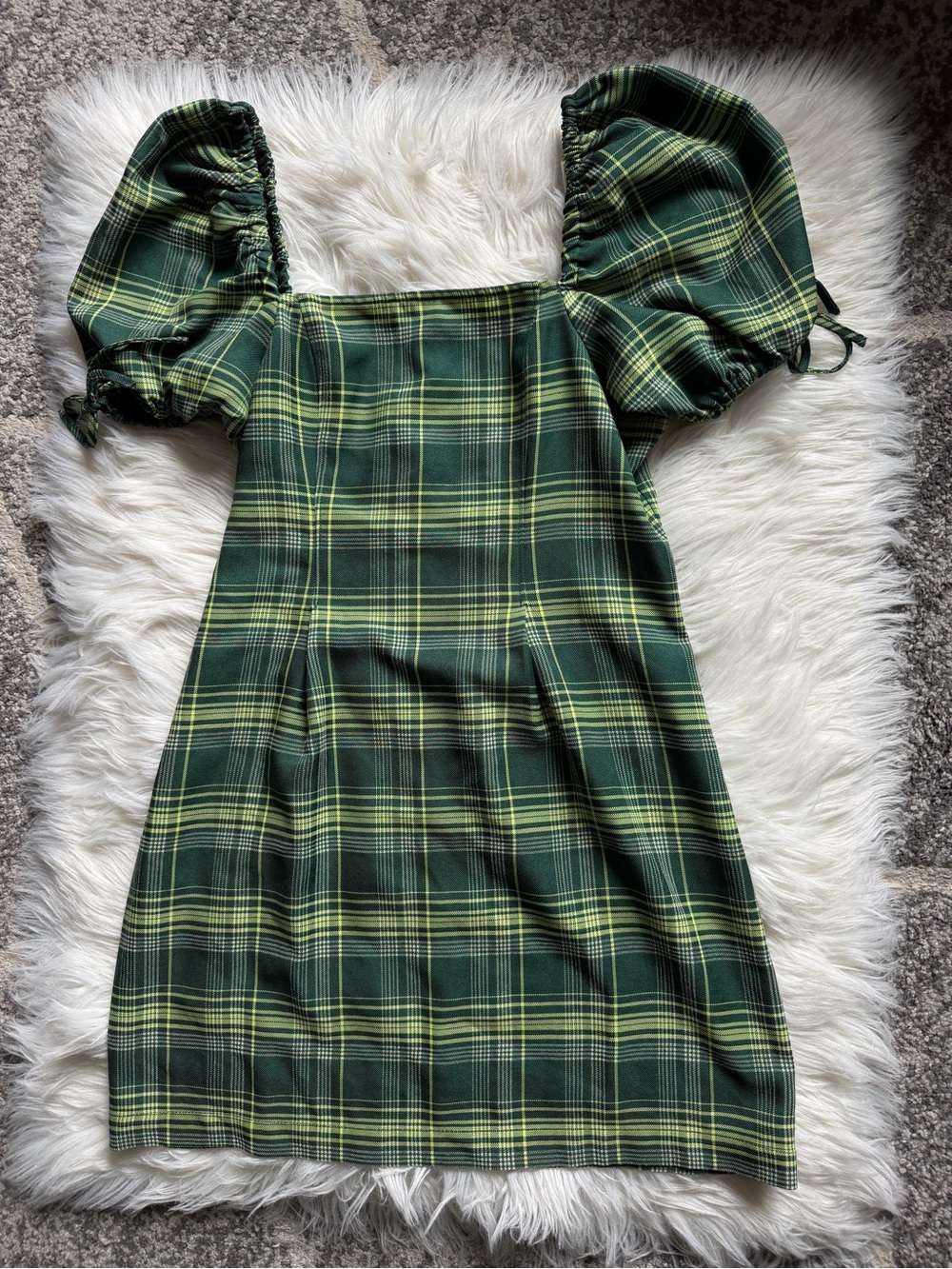 BP plaid mini dress
